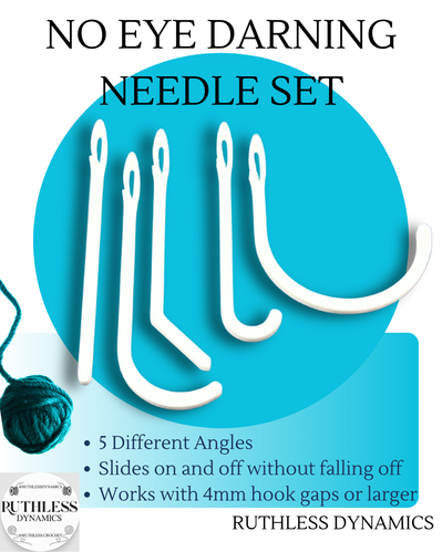 No-Eye Darning Needles for Blanket Yarn & Chenille - Smooth Large Eye Needles for Crochet & Yarn Projects