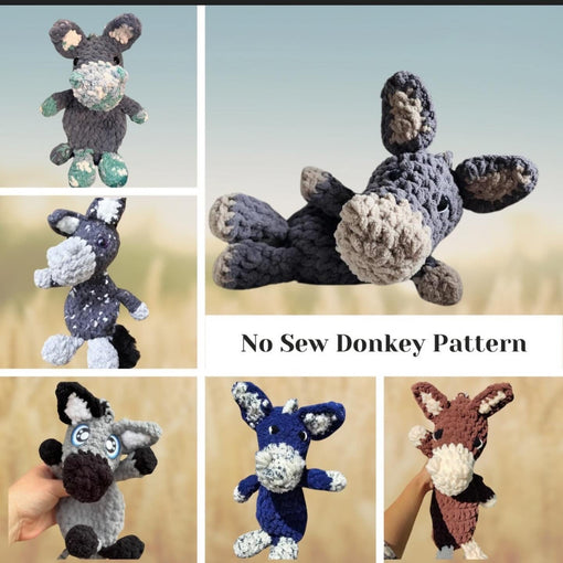 Jack the Donkey No Sew Crochet Pattern