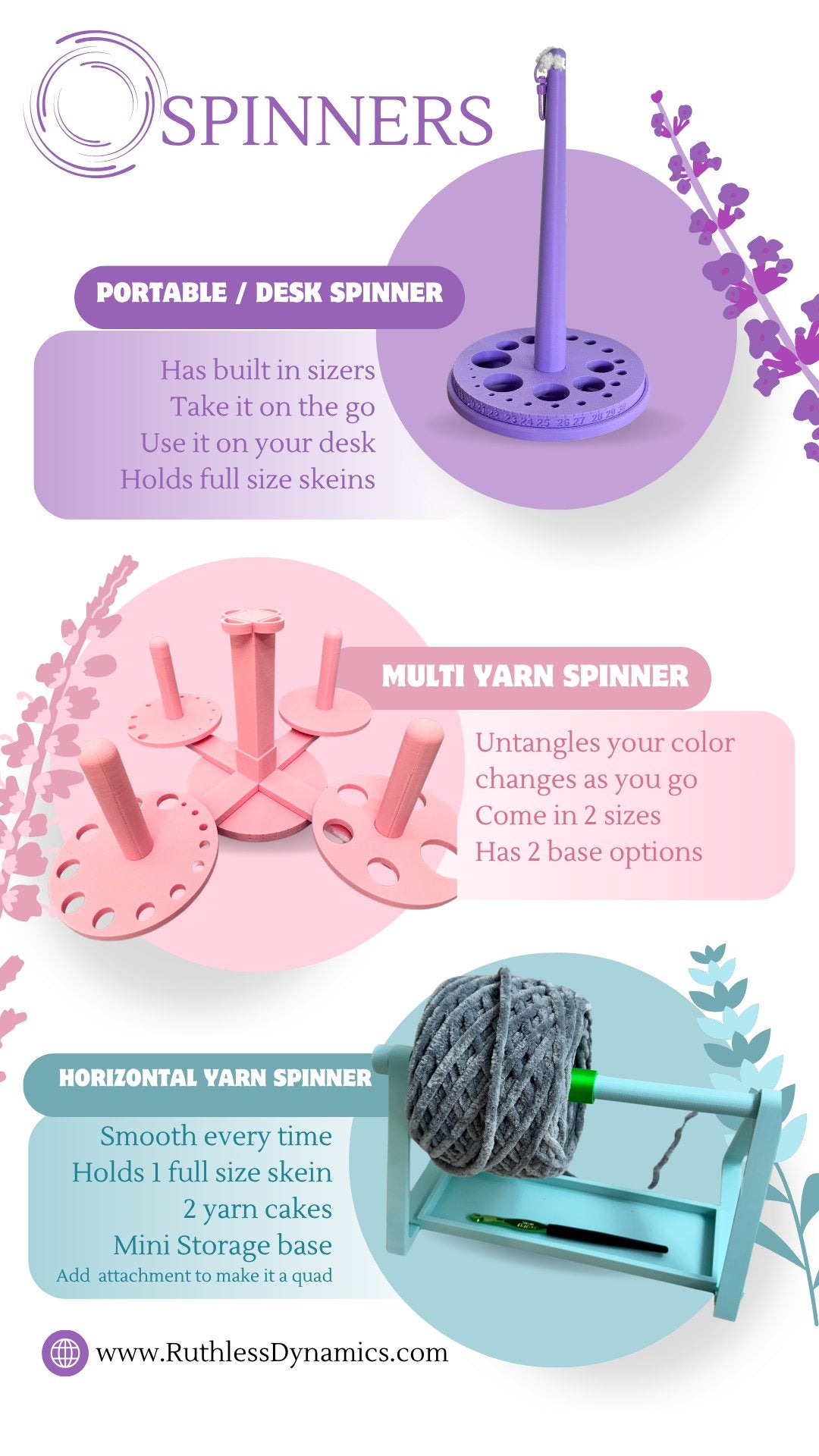 Best Yarn Spinners Collection – Smooth, Tangle-Free Yarn Holders for Crocheters & Knitters