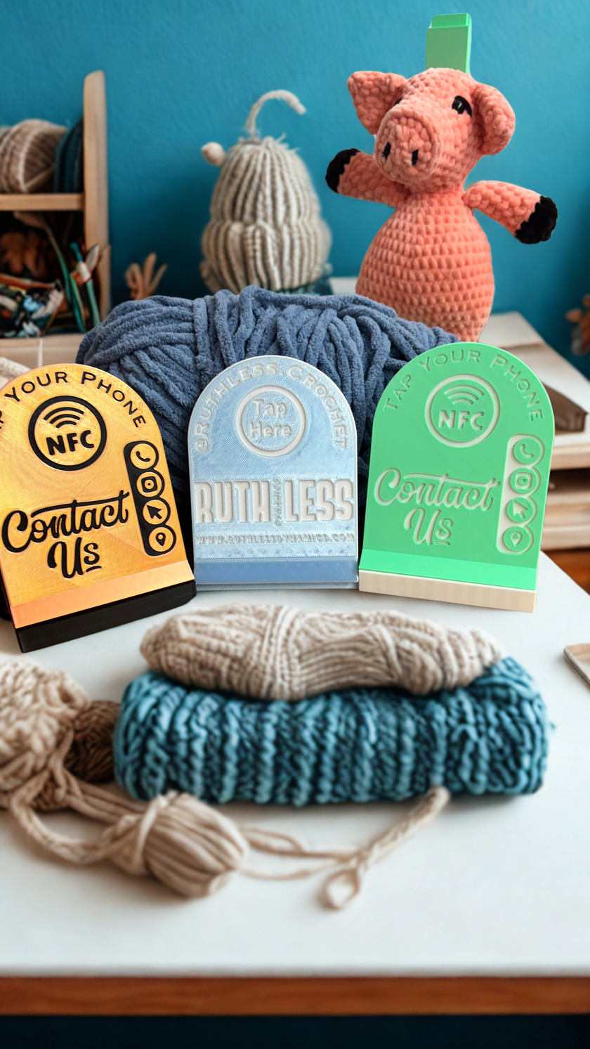 Tap Me NFC Stand – Custom Smart Tag for Makers