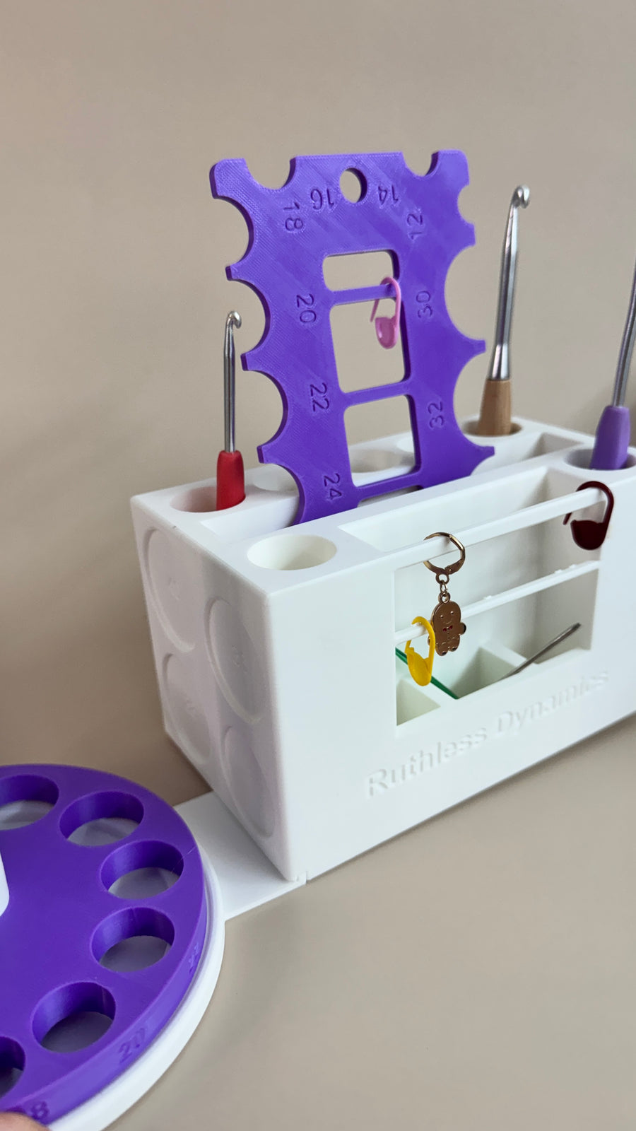 Crochet & Knitting Storage Box | 3D Printed All-In-One Organizer for Crafters