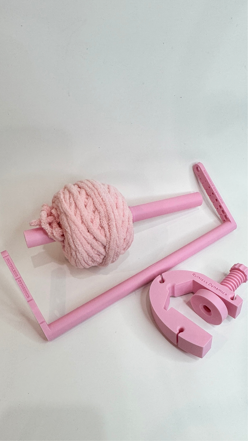 Portable Yarn Spinner System – Travel, Table & Hanging Yarn Holder (All-In-One Series)