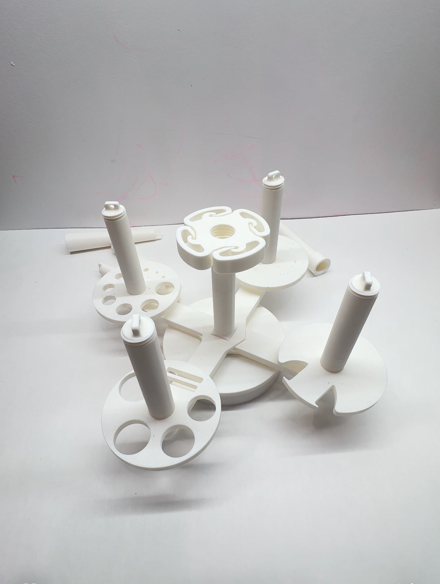 Multi Yarn Spinner System – Cake, Skein, or Signature | Holder for Crochet & Knitting