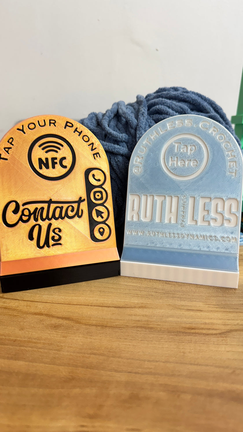 Tap Me NFC Stand – Custom Smart Tag for Makers