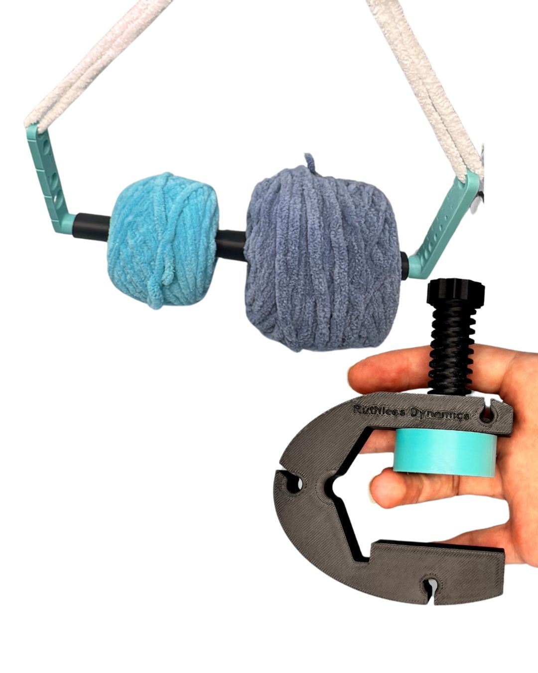 Pocket Spinner + Universal Clamp Set – Portable Yarn Spinning Combo for Anywhere Crafting