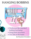 Hanging Yarn Bobbins with Tapered Slit – Tangle-Free Storage & Smooth Colorwork