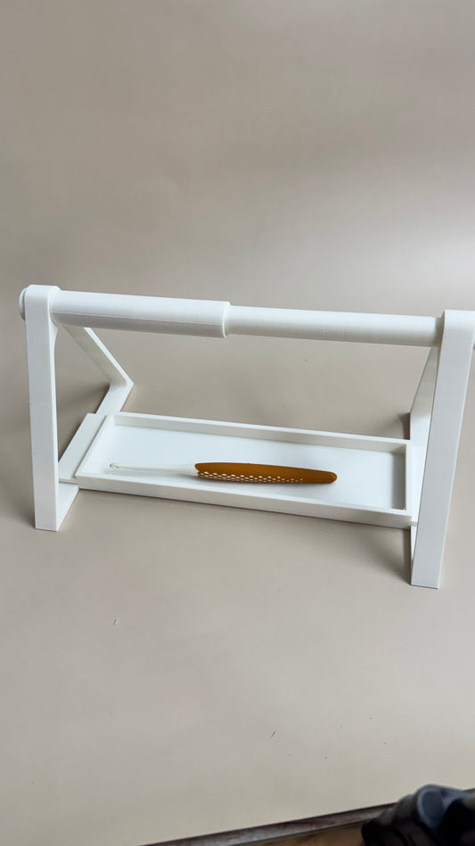 Horizontal Dual Yarn Spinner with Storage Base – Double the Yarn, Half the Hassle!