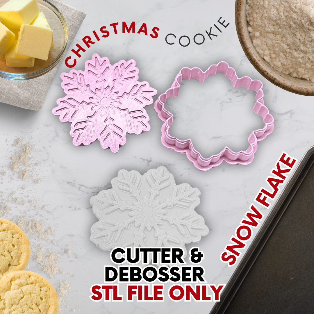 Christmas Cookie Cutter & Debosser Collection – 3D Printed or STL Files