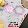 Christmas Cookie Cutter & Debosser Collection – 3D Printed or STL Files