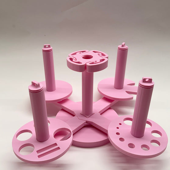 Multi Yarn Spinner System – Cake, Skein, or Signature | Holder for Crochet & Knitting