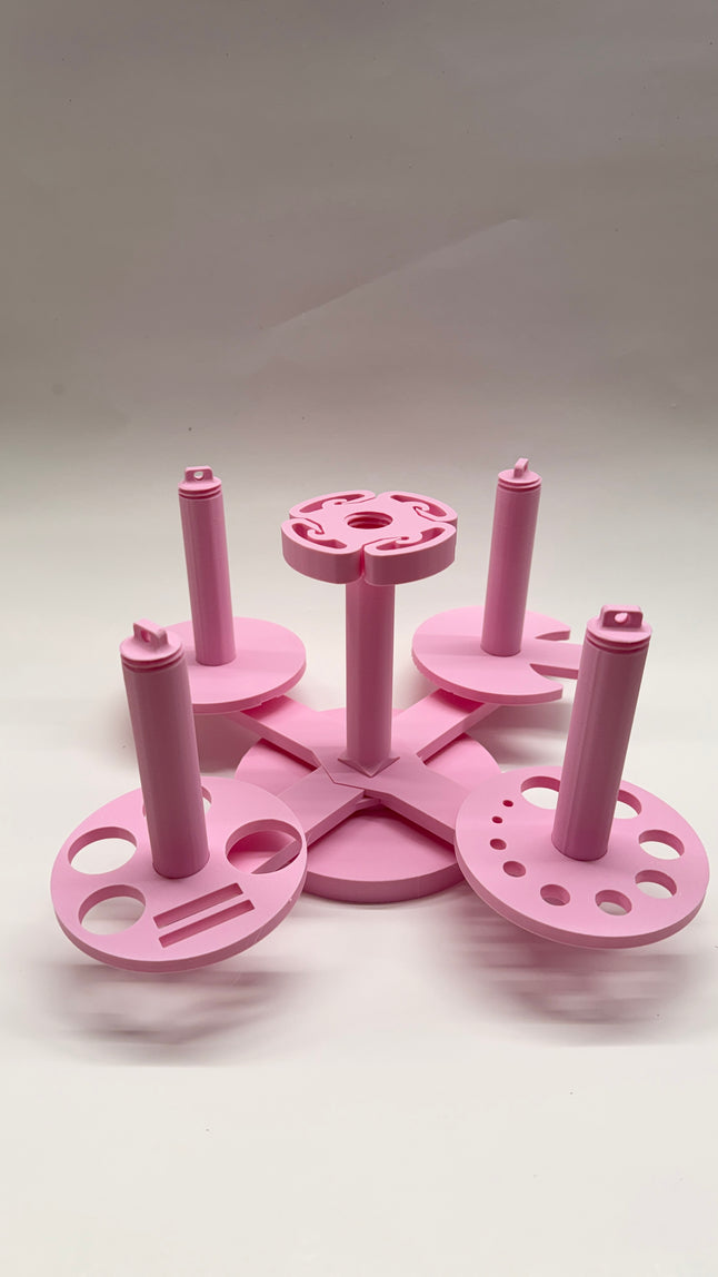 Multi Yarn Spinner System – Cake, Skein, or Signature | Holder for Crochet & Knitting
