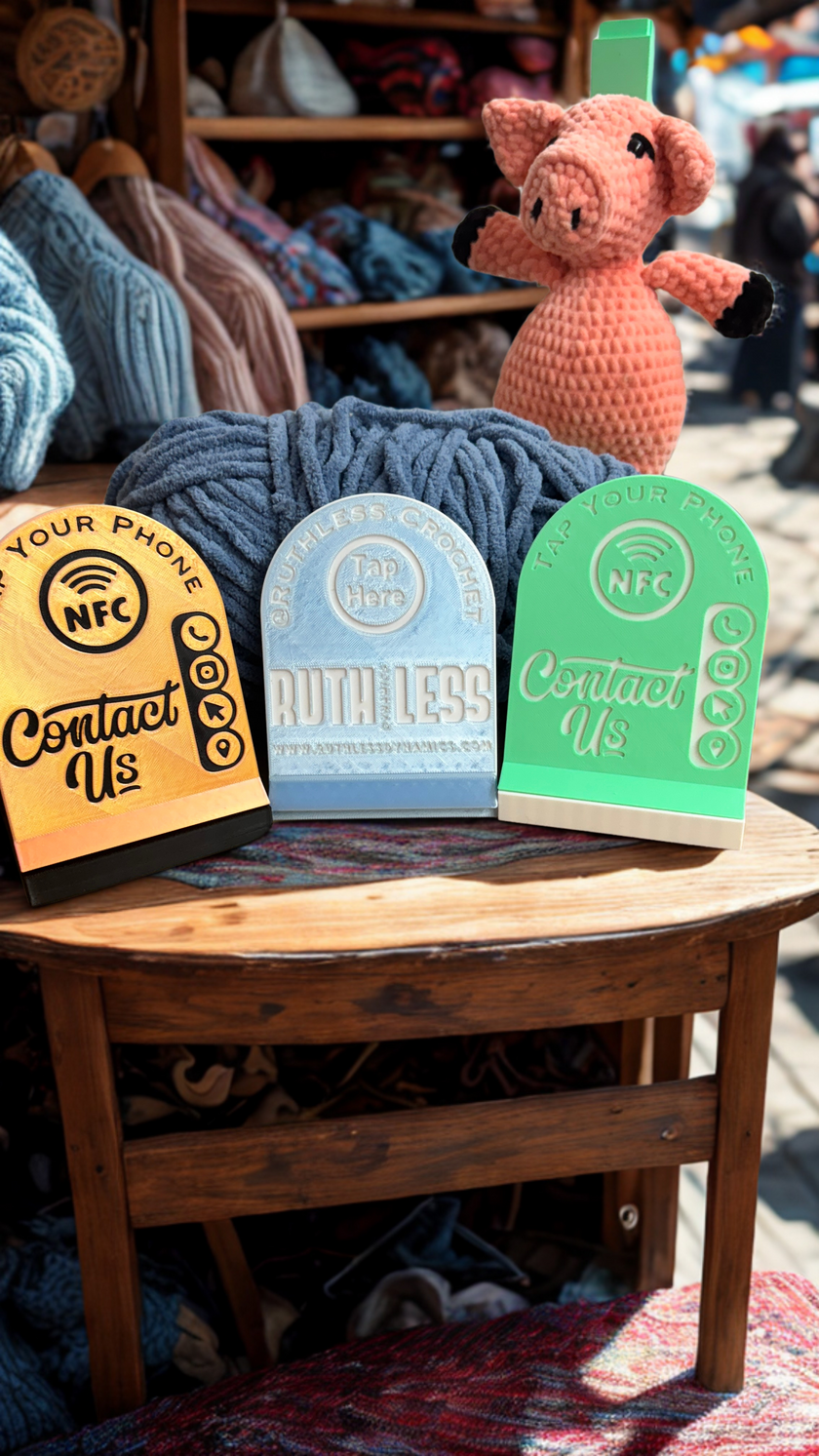 Tap Me NFC Stand – Custom Smart Tag for Makers