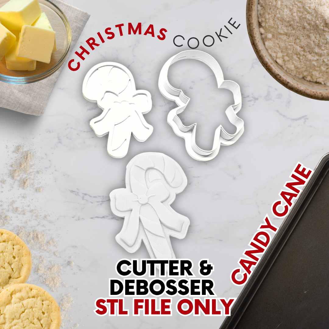 Christmas Cookie Cutter & Debosser Collection – 3D Printed or STL Files