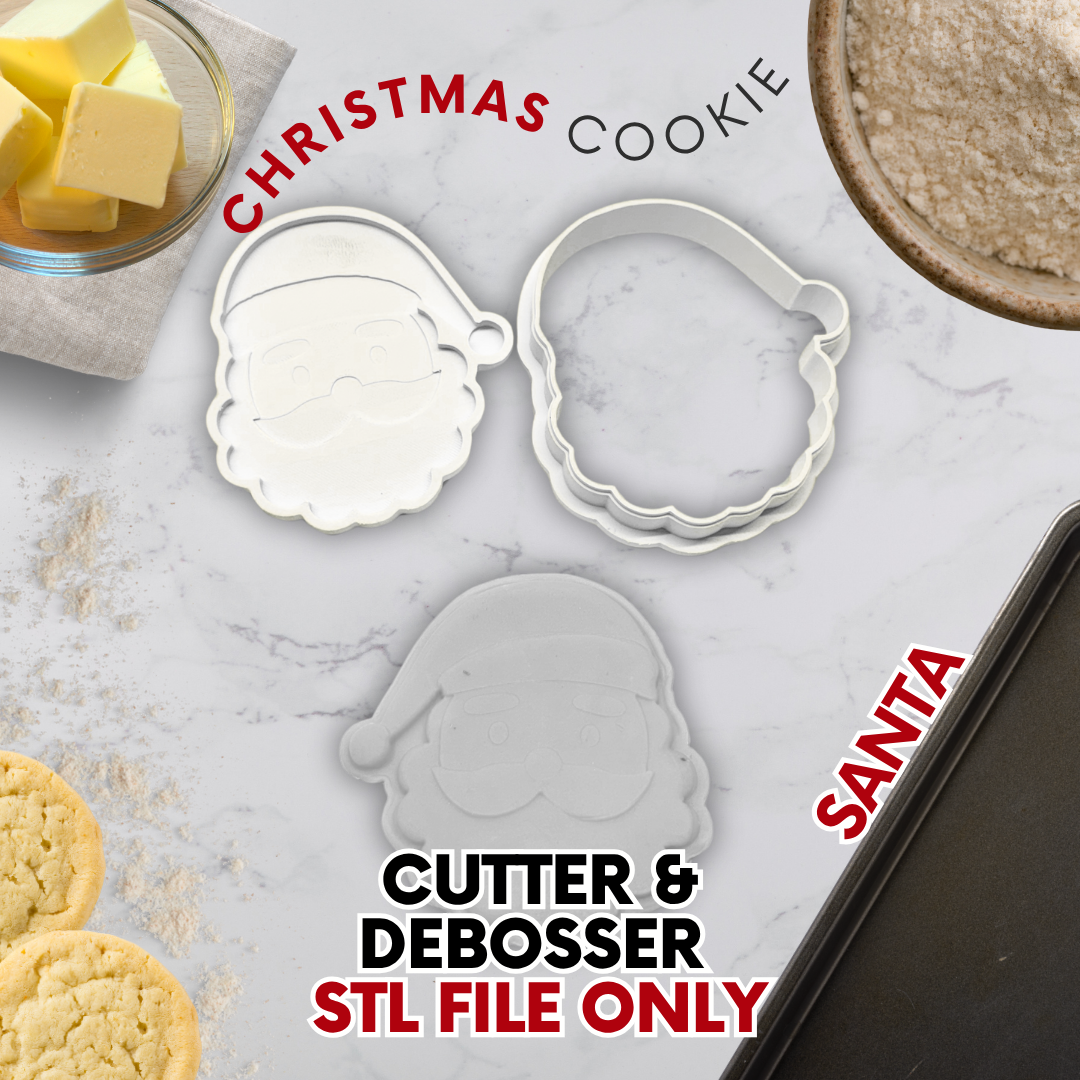 Christmas Cookie Cutter & Debosser Collection – 3D Printed or STL Files