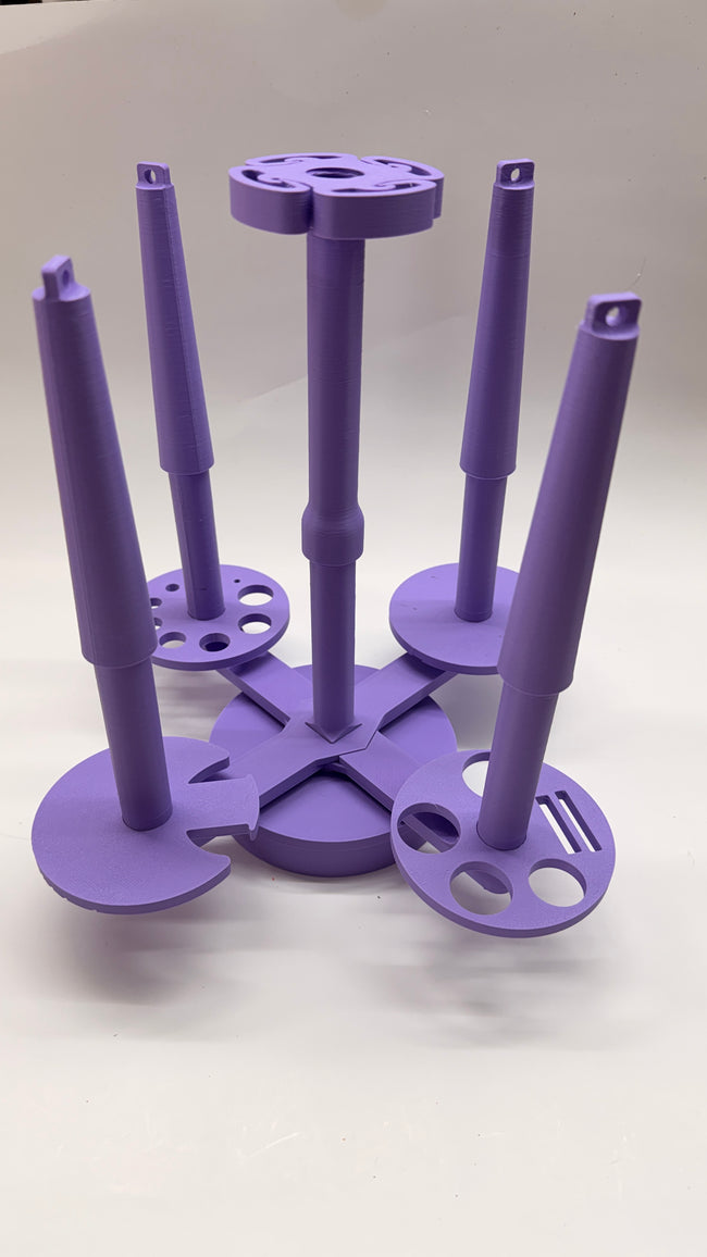 Multi Yarn Spinner System – Cake, Skein, or Signature | Holder for Crochet & Knitting