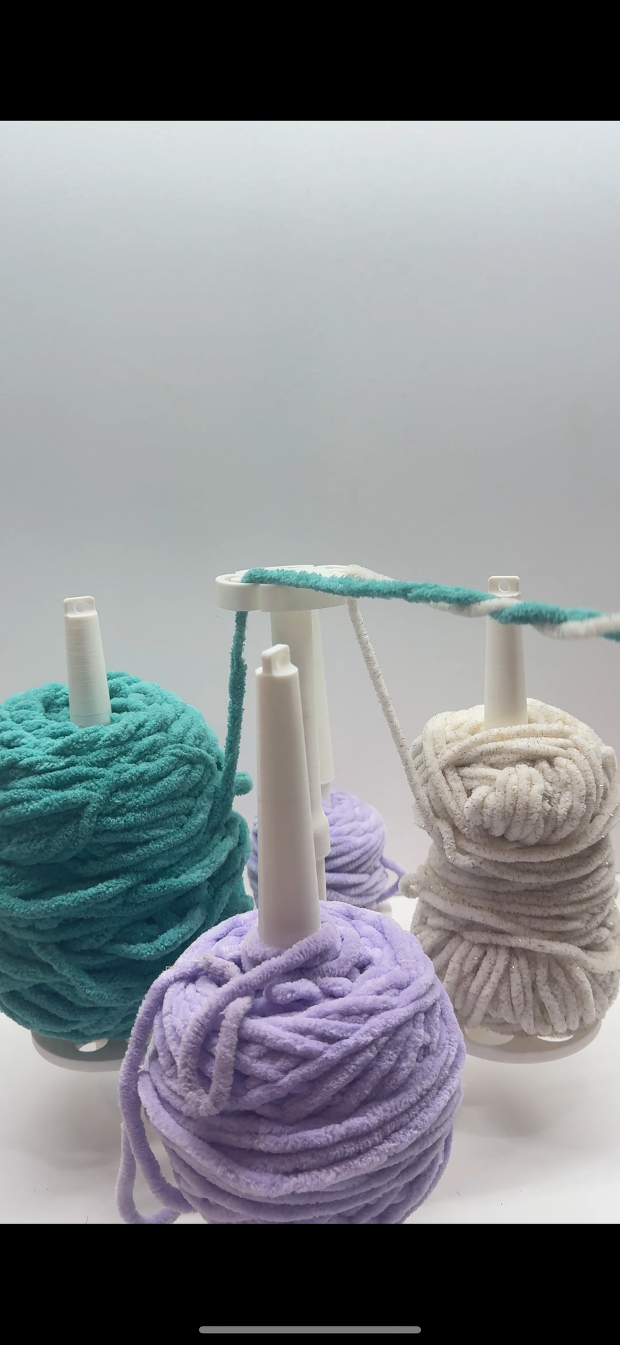 Multi Yarn Spinner System – Cake, Skein, or Signature | Holder for Crochet & Knitting