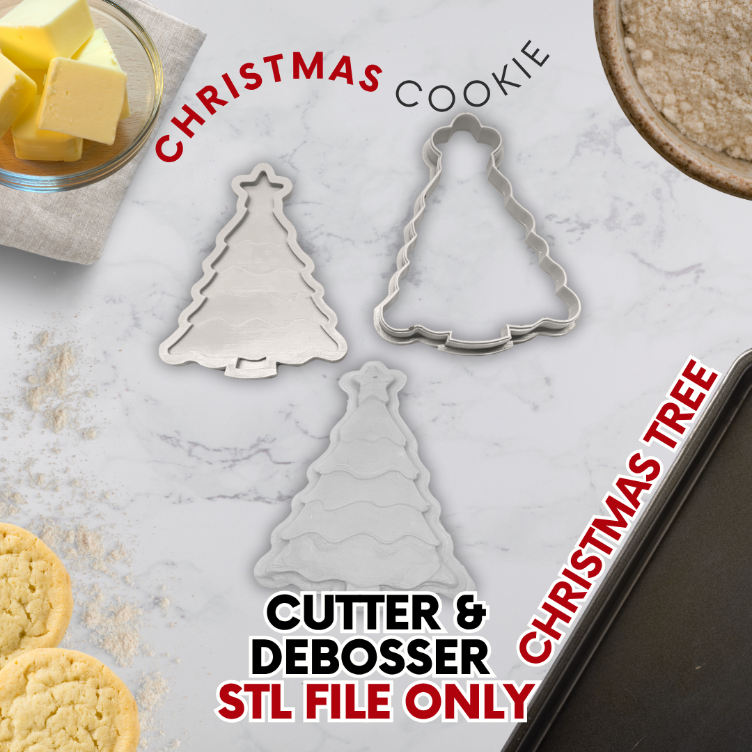 Christmas Cookie Cutter & Debosser Collection – 3D Printed or STL Files
