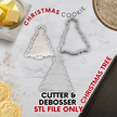 Christmas Cookie Cutter & Debosser Collection – 3D Printed or STL Files