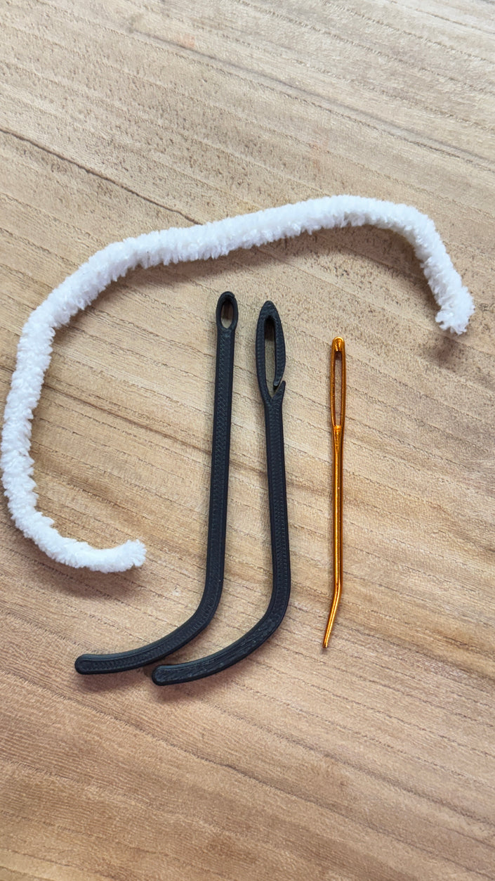 Self Threading Darning Needles for Blanket Yarn & Chenille - Smooth Large Eye Needles for Crochet & Yarn Projects