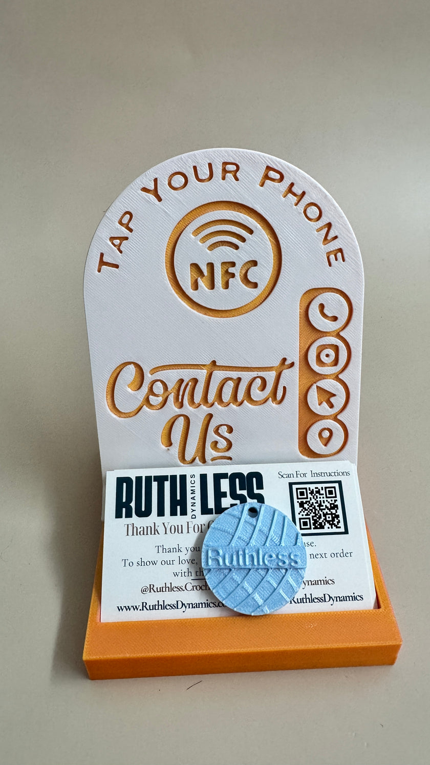 Tap Me NFC Stand – Custom Smart Tag for Makers