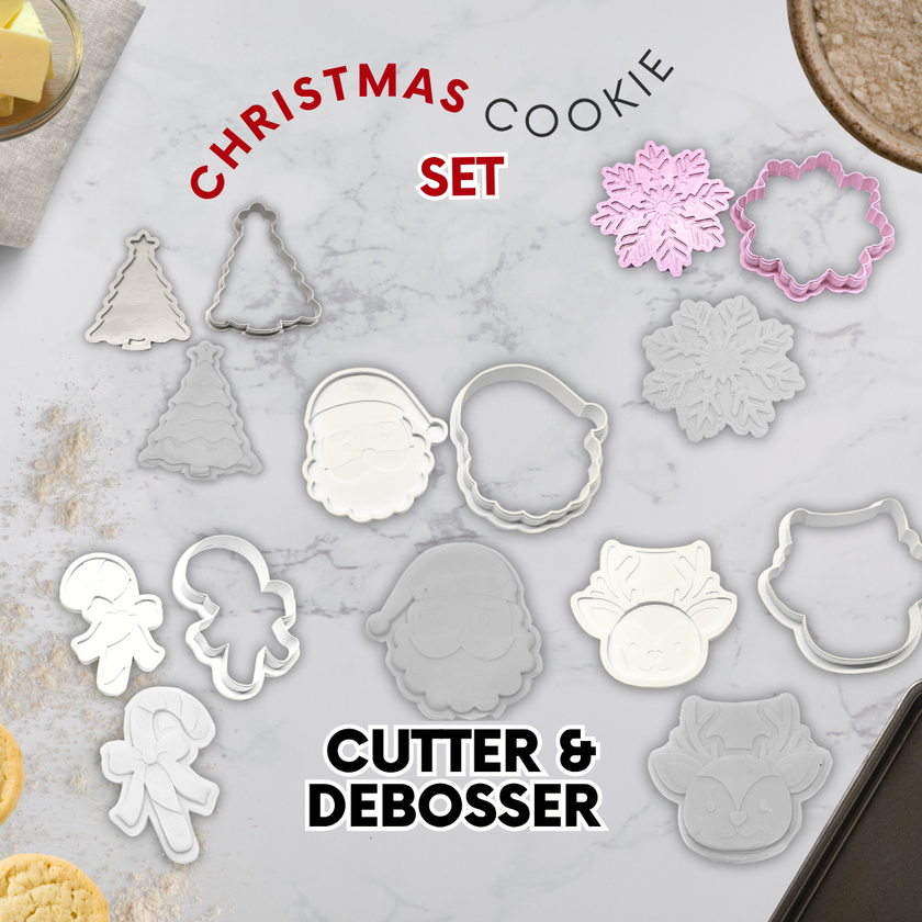 Christmas Cookie Cutter & Debosser Collection – 3D Printed or STL Files