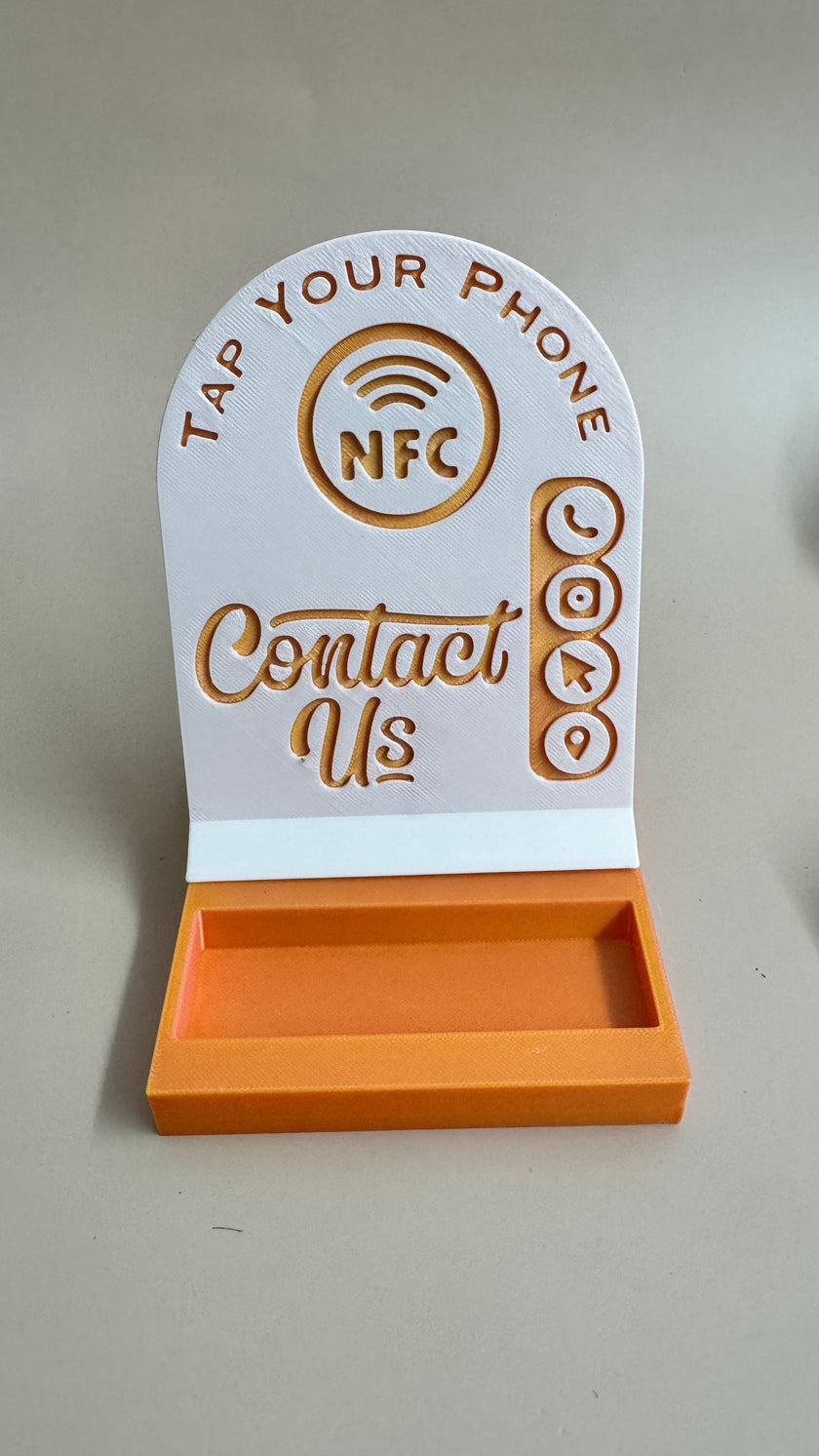 Tap Me NFC Stand – Custom Smart Tag for Makers