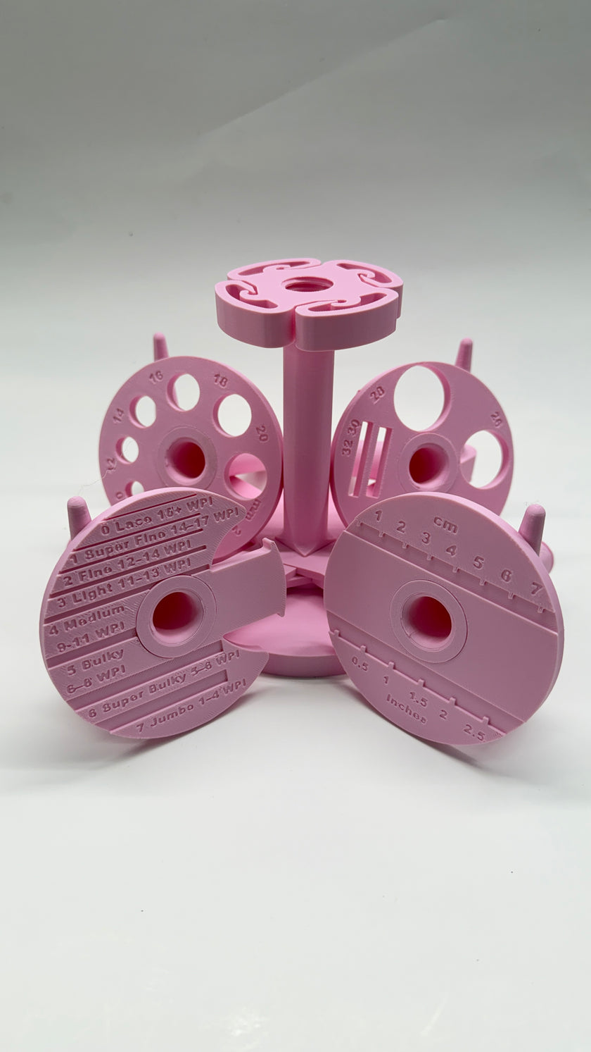 Multi Yarn Spinner System – Cake or Signature | Holder for Crochet & Knitting