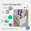 Crochet & Knitting Storage Box | 3D Printed All-In-One Organizer for Crafters