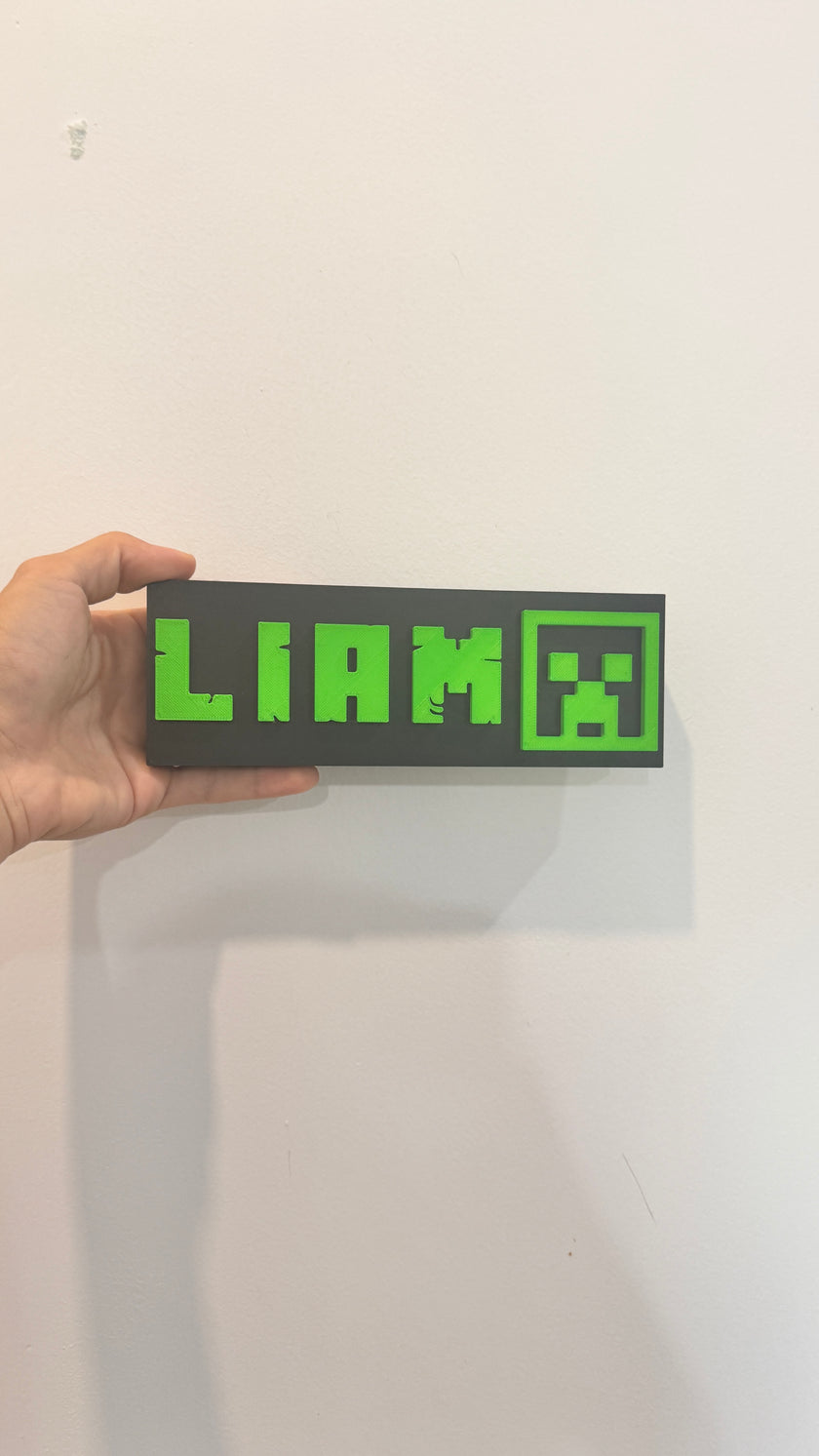 Custom 3D Printed Name Plates – Personalized Office or Craft Room Decor