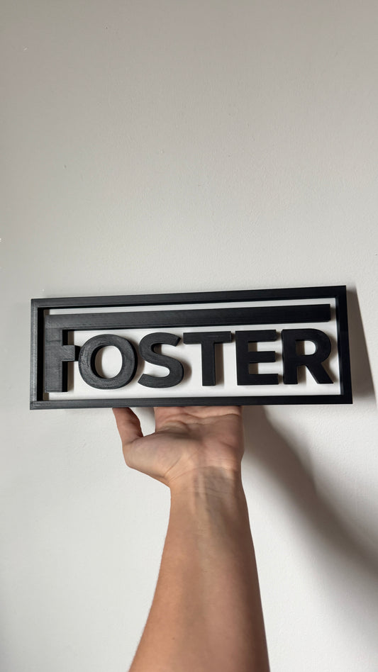 Custom 3D Printed Name Plates – Personalized Office or Craft Room Decor