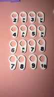 Hook & Needle Size Numbered Stitch Markers – WIP Progress Tags (Set of 5, 3mm–5mm) – Crochet & Knitting Tools