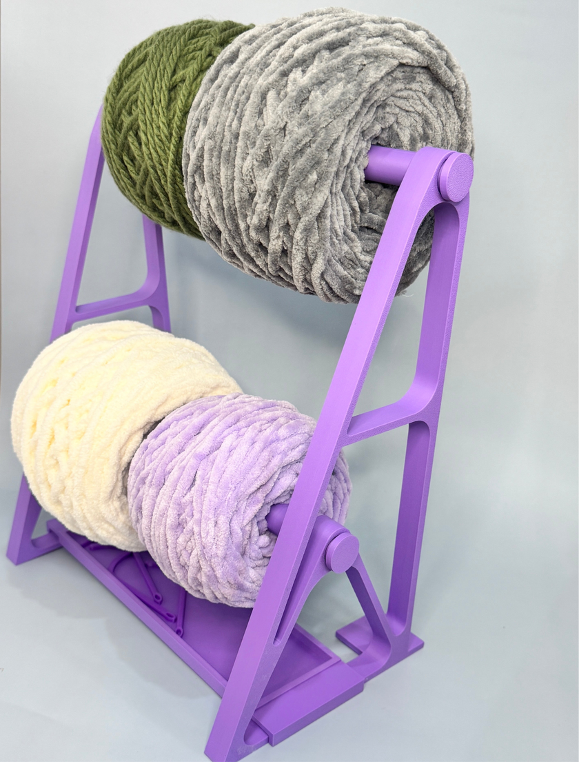 Horizontal Quad Yarn Spinner with Storage Base – 4x the Yarn