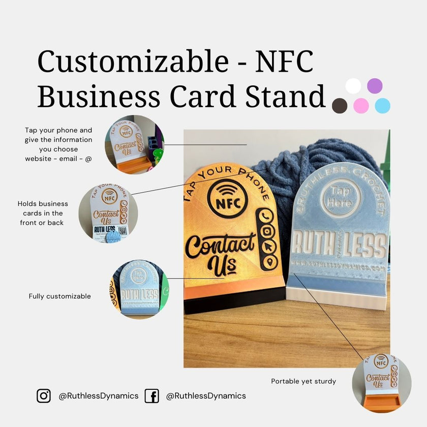 Tap Me NFC Stand – Custom Smart Tag for Makers