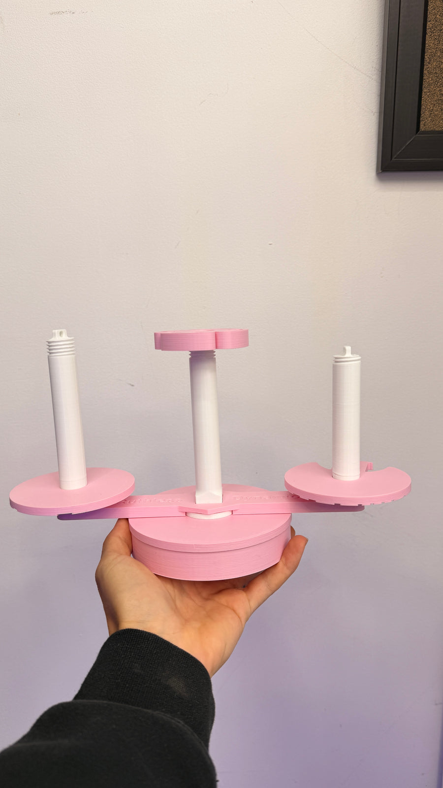 THE MULTI Yarn Spinner System | Yarn Holder for Crocheting & Knitting | Dual Yarn Untangler | Crochet Hook Holder | Amigurumi Tools | Yarn Cake Holder | Made to Order