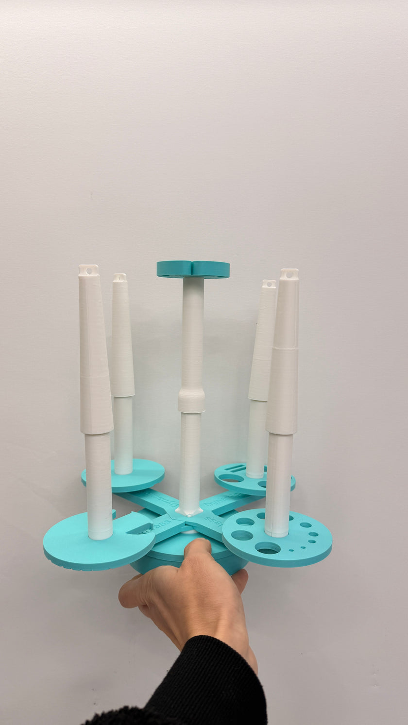 Multi Yarn Spinner System – Cake or Signature | Holder for Crochet & Knitting