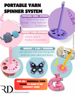 Portable Yarn Spinner System – Travel, Table & Hanging Yarn Holder (All-In-One Series)