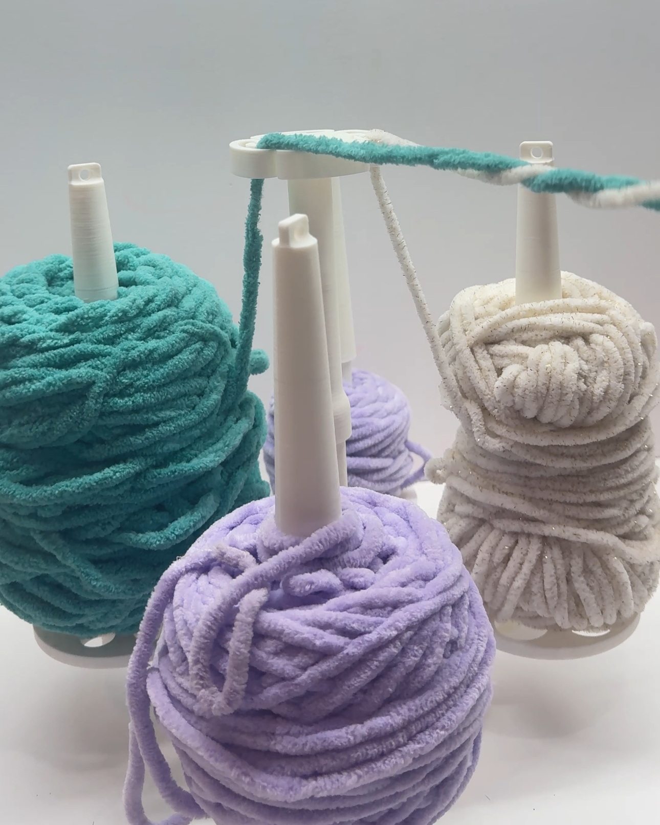 Yarn spinner for crochet beginners learning single crochet, half double crochet, and magic circle
