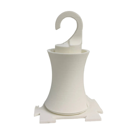 Hangable spinning yarn bobbin for colorwork crochet and knitting yarn management