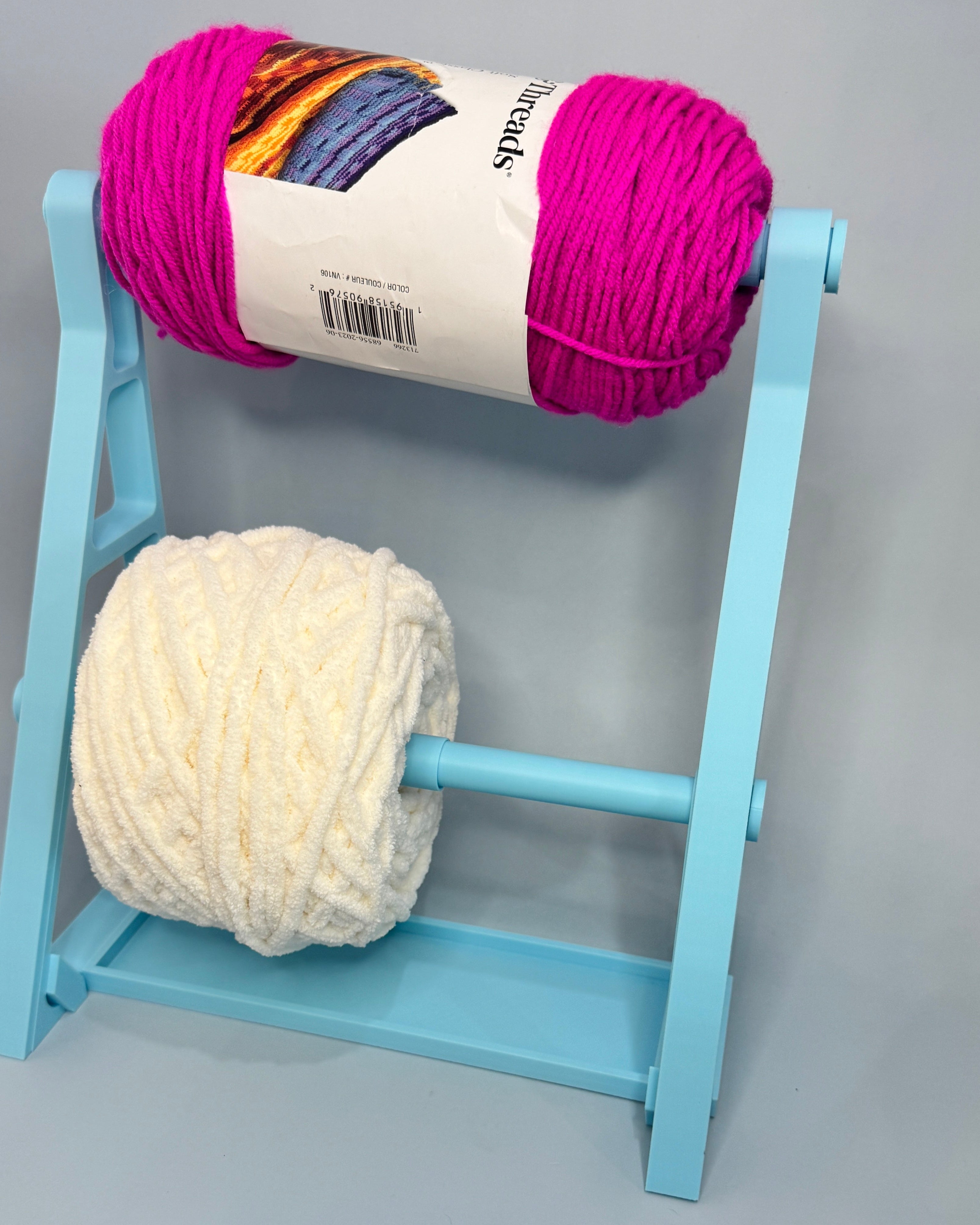 Horizontal Dual Yarn Spinner with Storage Base – Double the Yarn, Half the Hassle!